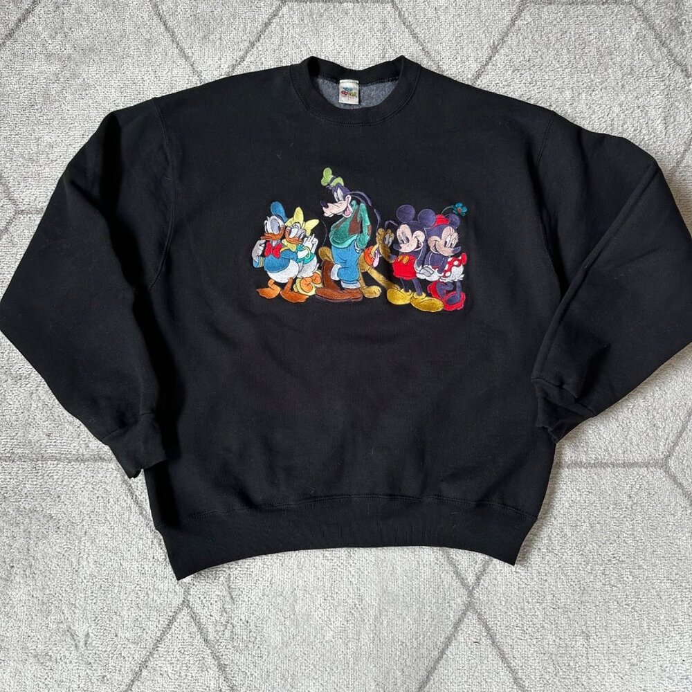 Vintage Disney Mickey House and Friends Characters Crew Neck Sweatshirt L